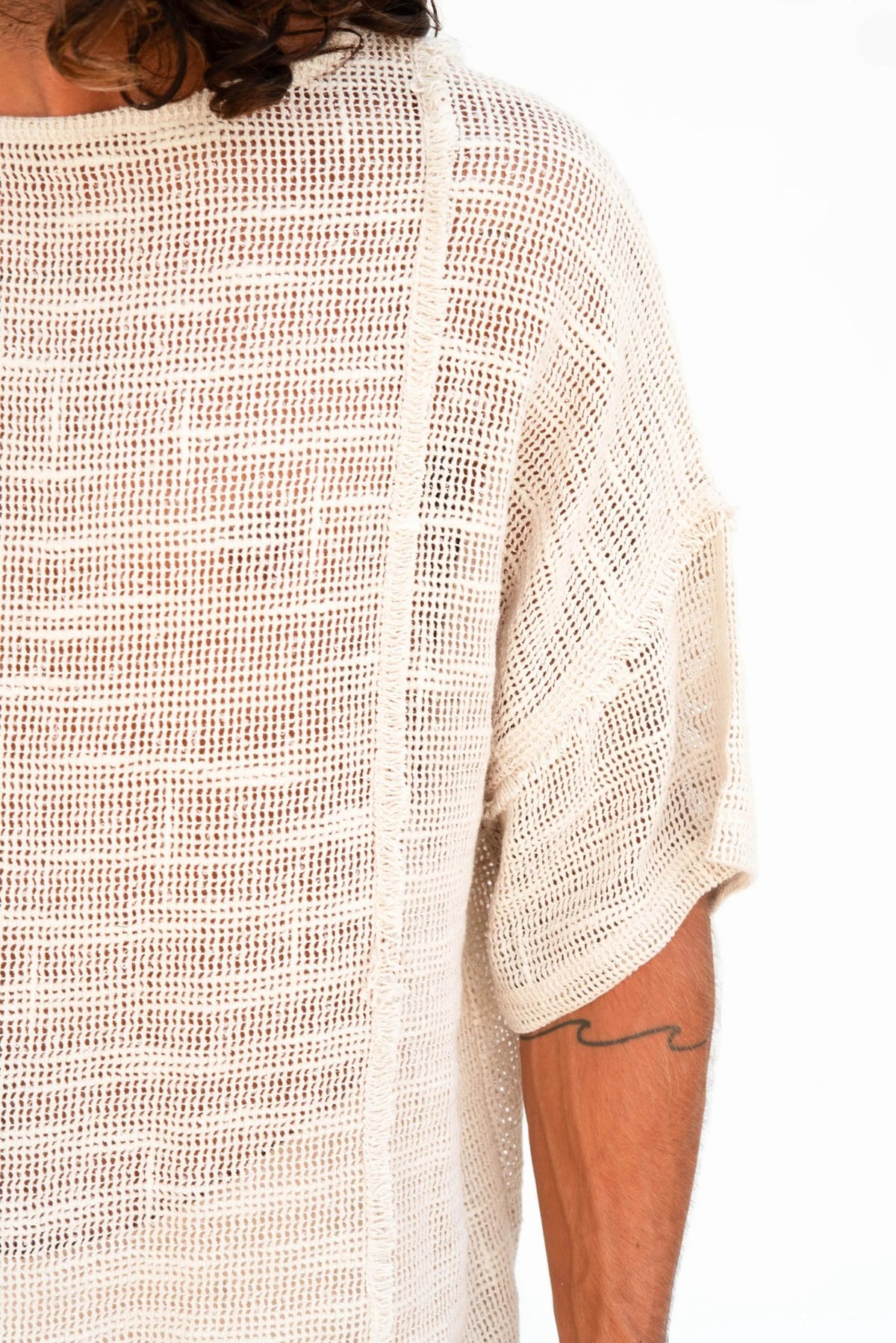 Alexander Hooded T-Shirt for Men, Tribal Ethnic Cotton Shirt