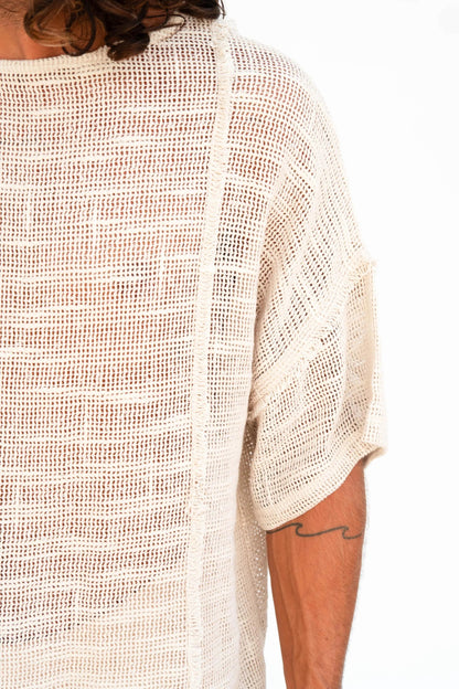 Alexander Hooded T-Shirt for Men, Tribal Ethnic Cotton Shirt